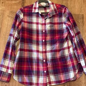 Old Navy Multicolor Plaid Classic Flannel Shirt
